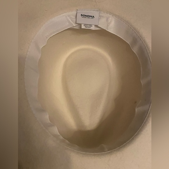 Stylish Cream Women’s Cowboy Hat - One Size - Sonoma Goods For Life - Like New! - Picture 7 of 7